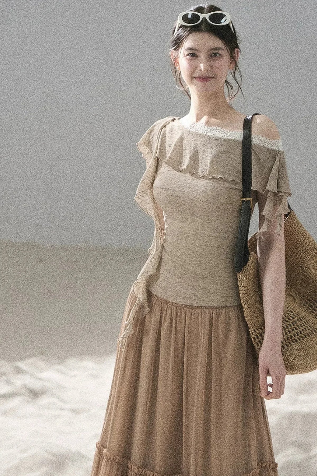Before the Sunset Lace Off-Shoulder Top