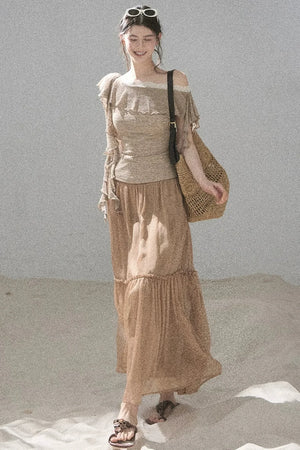 Before the Sunset Lace Off-Shoulder Top