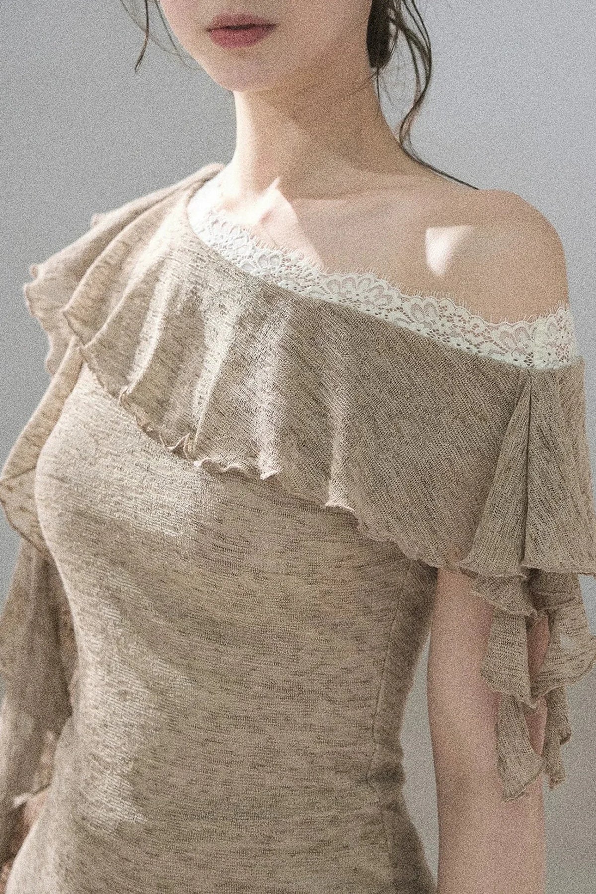 Before the Sunset Lace Off-Shoulder Top