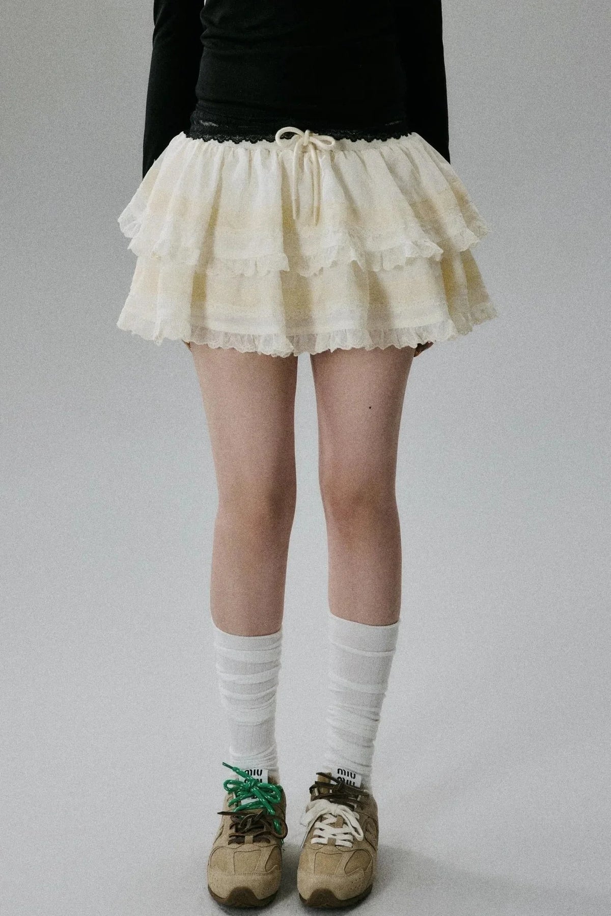 Beige Lace Skirt