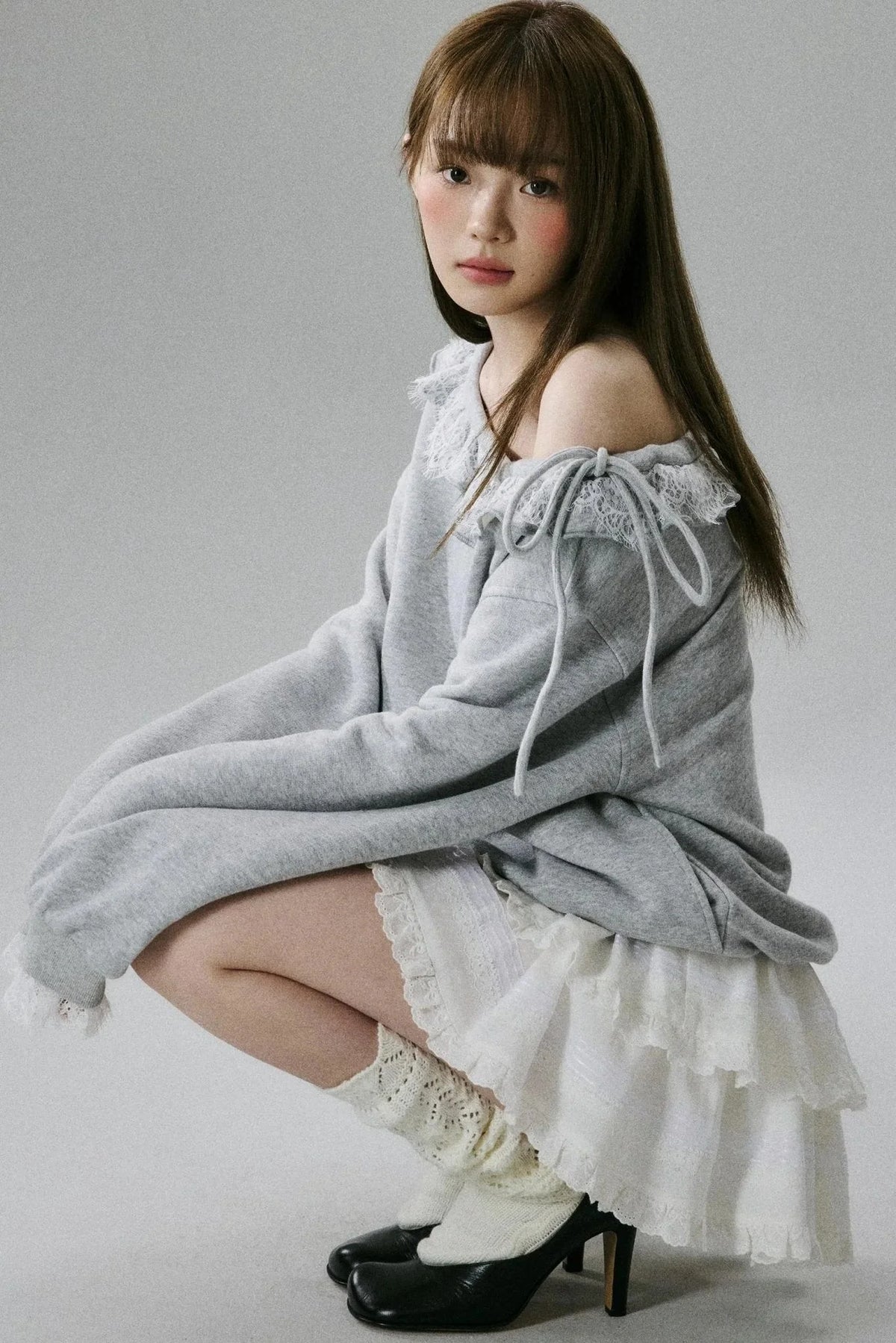Beige Lace Skirt