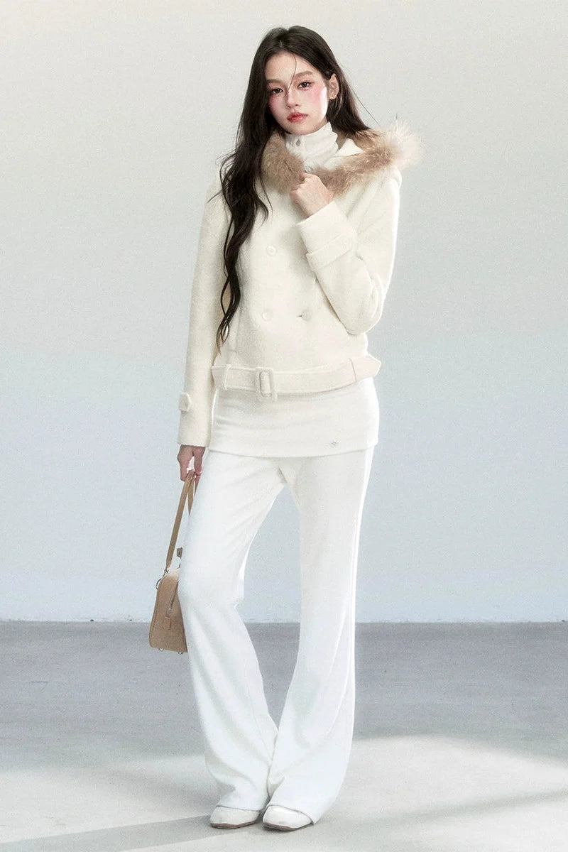 Beige Tweed Coat