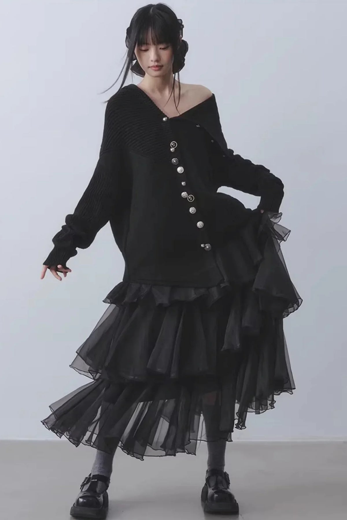 Berlin Night Off-Shoulder Cardigan