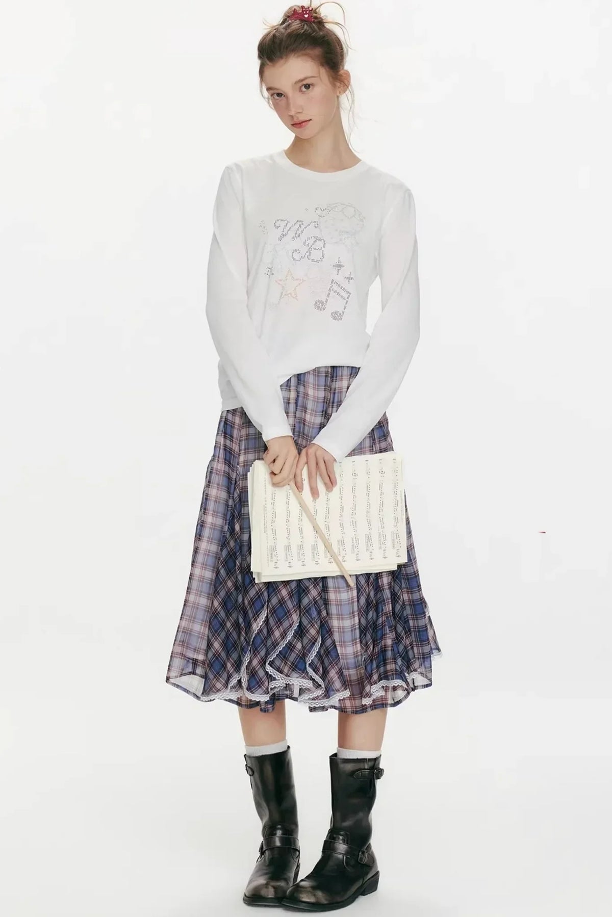 Berry Waltz Printed Thin T-Shirt