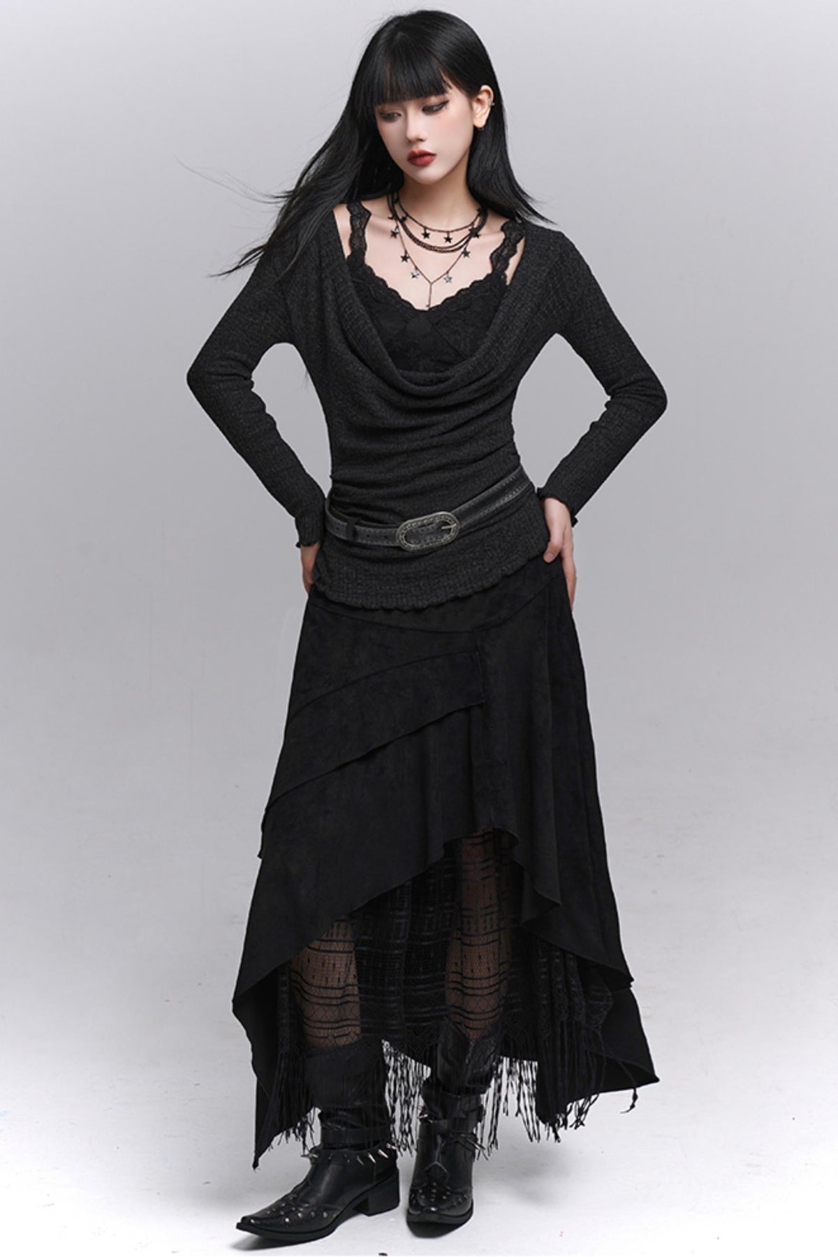 Black A-Line Skirt