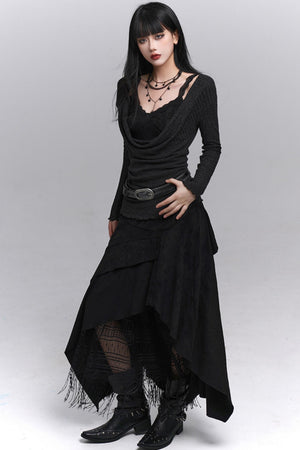 Black A-Line Skirt