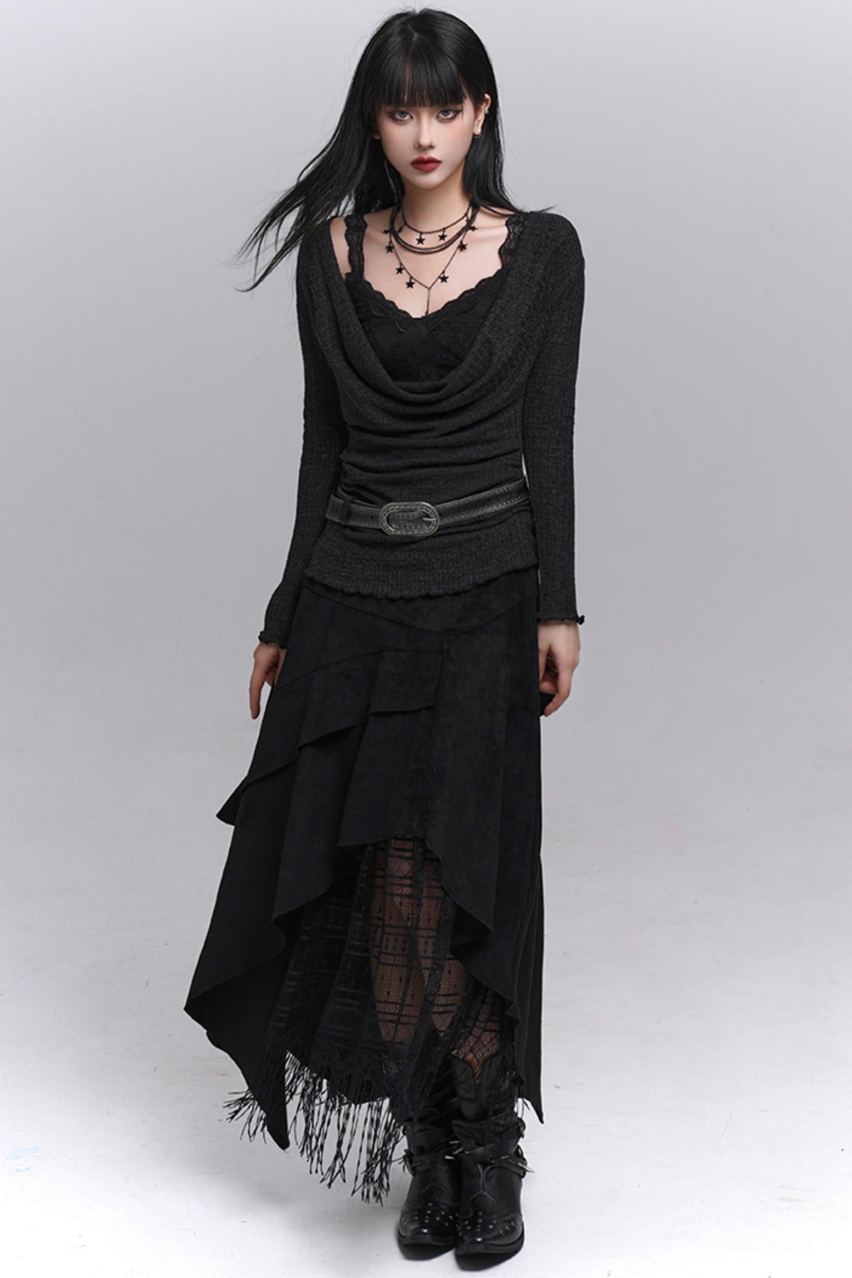 Black A-Line Skirt