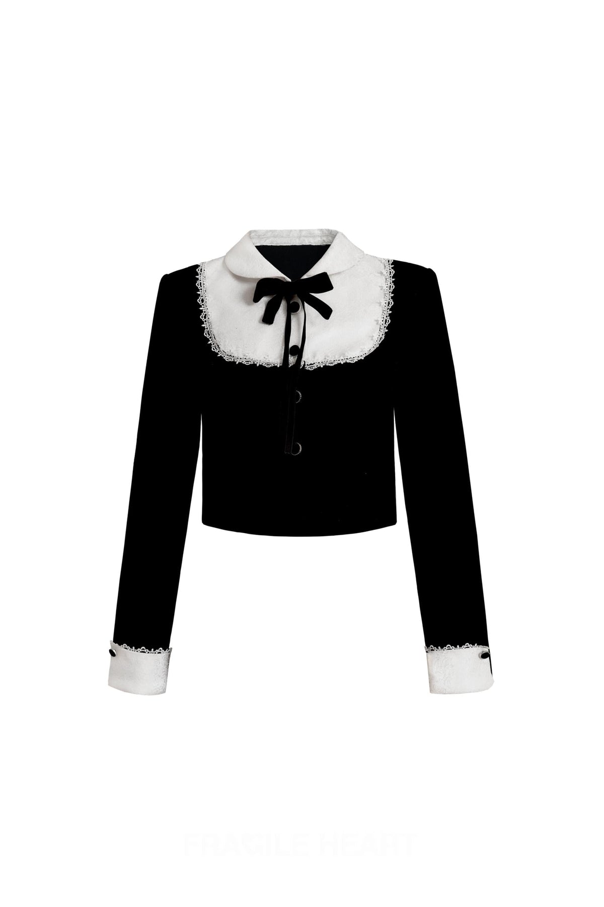 Black and White Jacquard Top Set-up