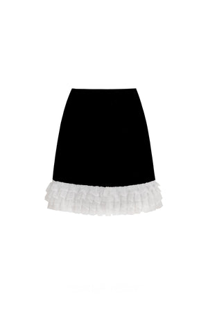 Black and White Jacquard Top Set-up