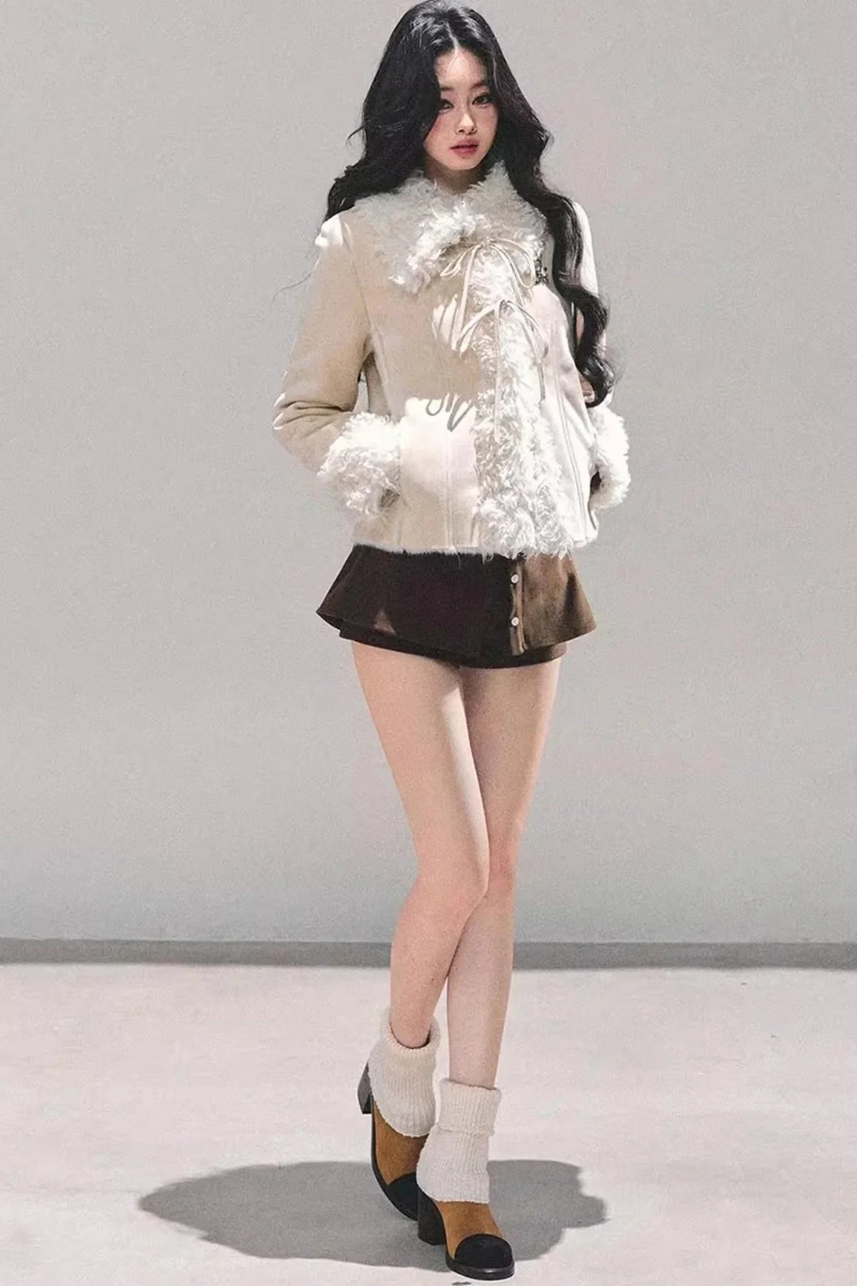 Black and White Lace Top