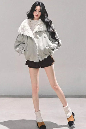 Black Autumn A-Line Shorts