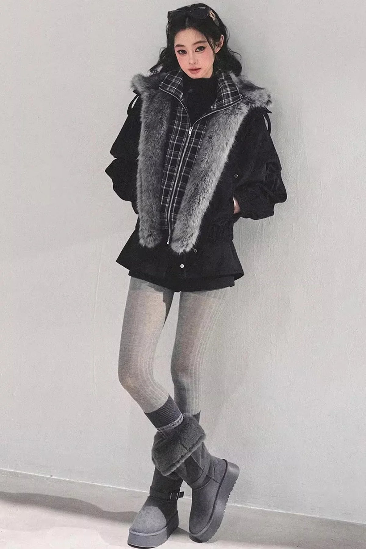 Black Autumn A-Line Shorts