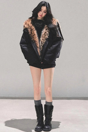 Black Autumn A-Line Shorts