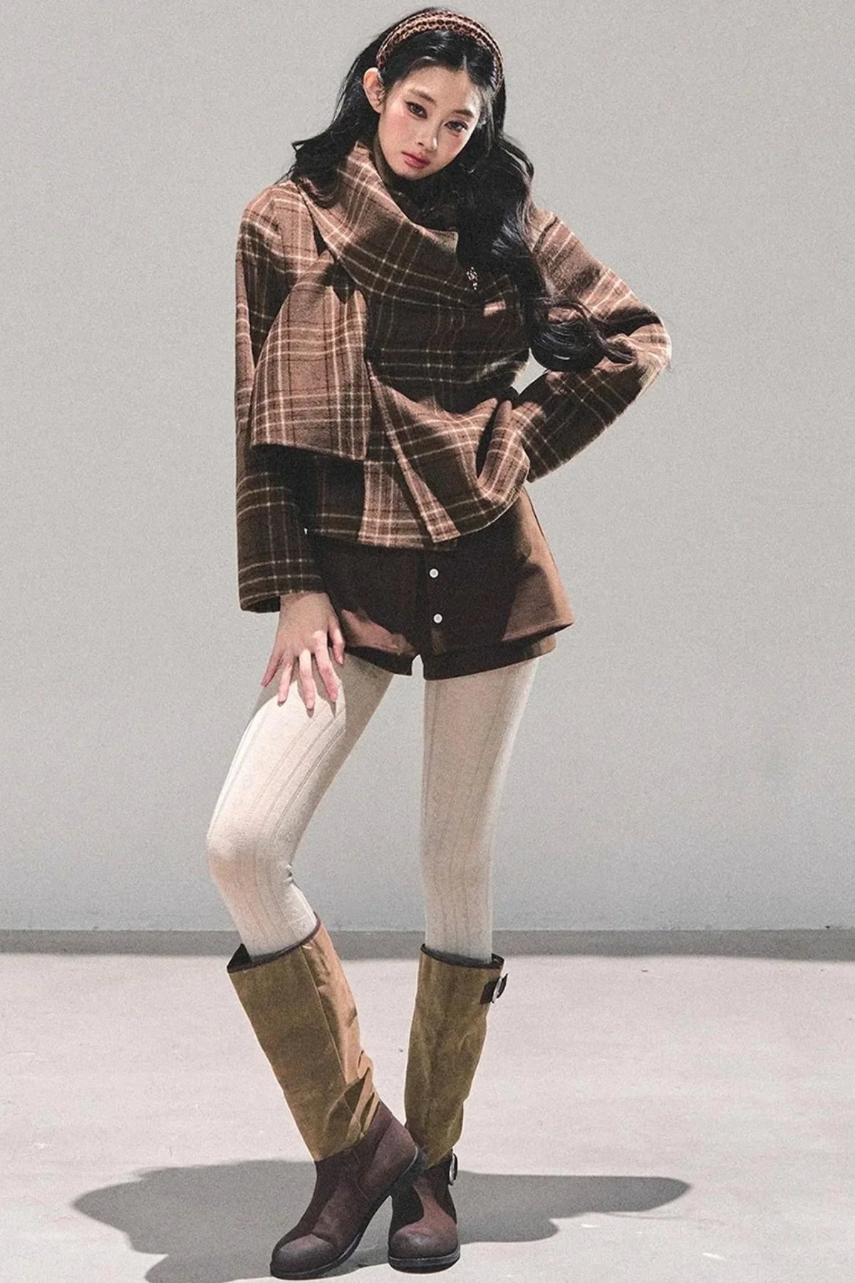 Black Autumn A-Line Shorts