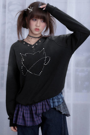 Black Diamond Hooded Sweatshirt Set-Up