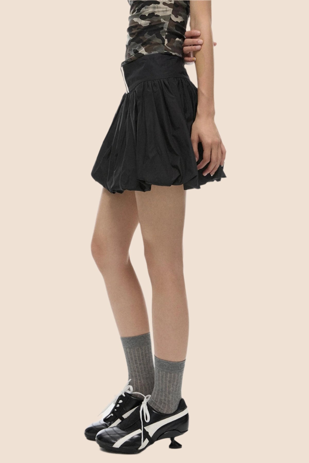 Black Fluffy Skirt