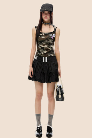 Black Fluffy Skirt
