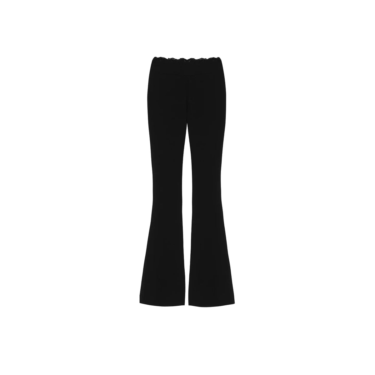 Black Lace Waistband Pants