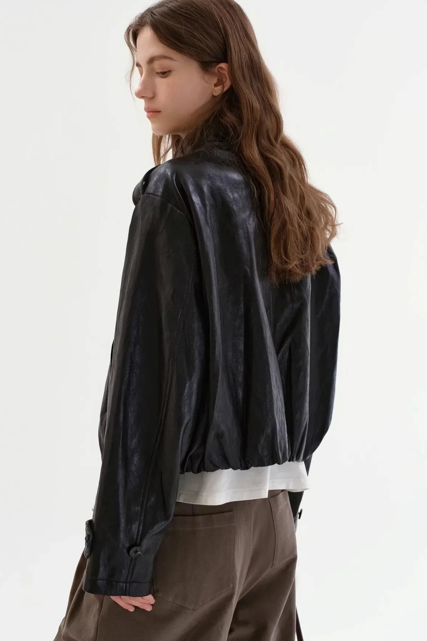 Black Matte Leather Jacket