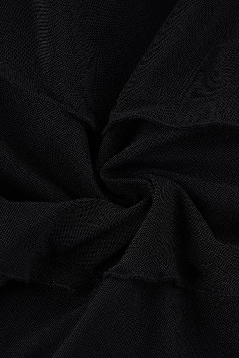 Black Metal Ring Tie Irregular Layered Tulle Skirt