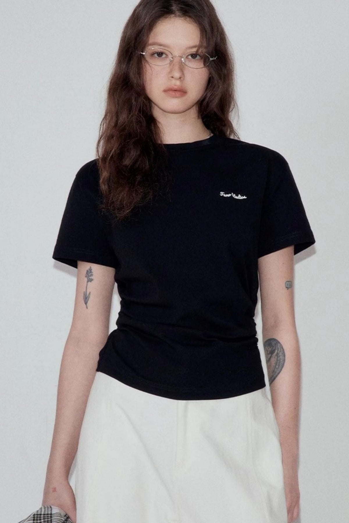Black Pleat Top