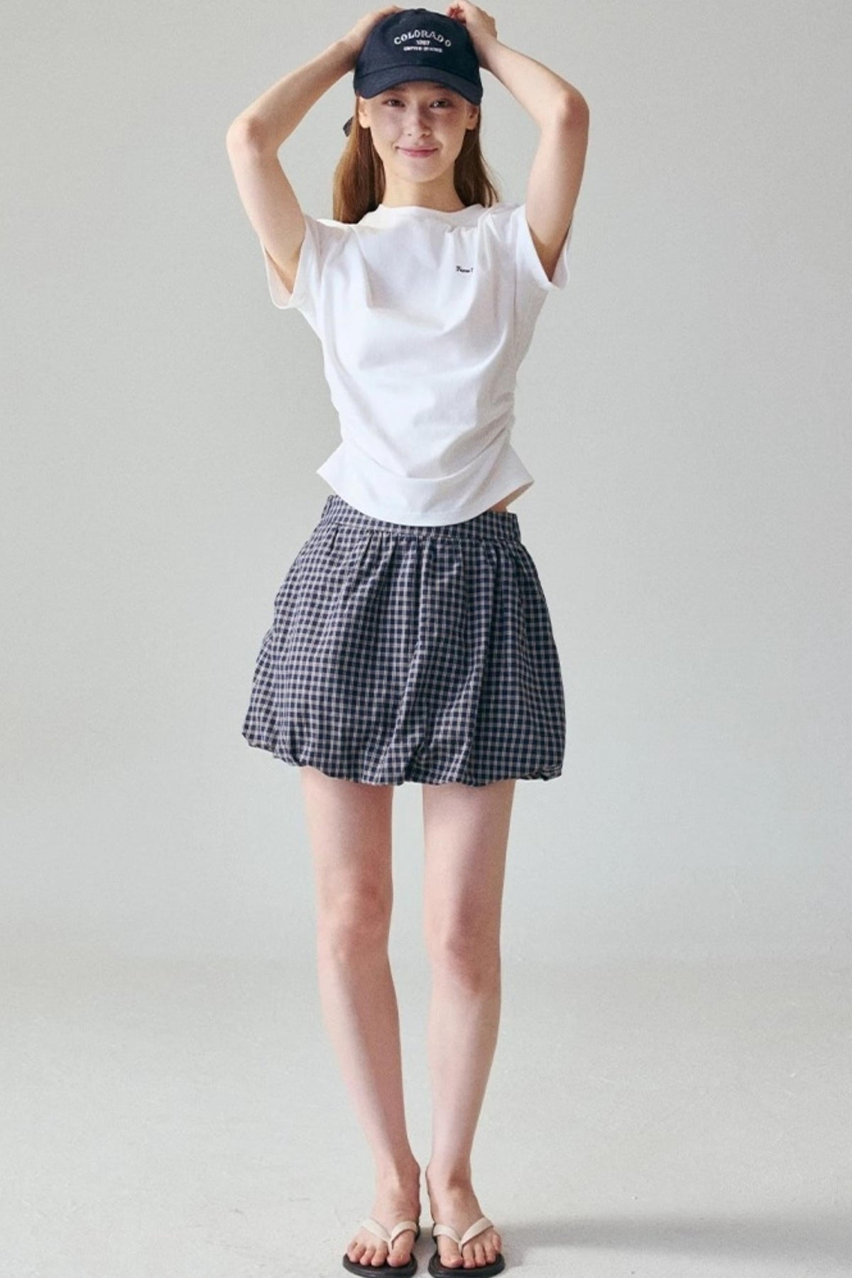 Black Pleat Top