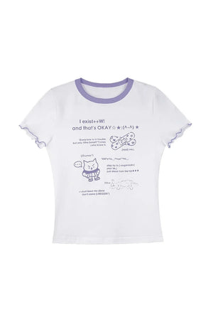 Black Purple Print Cake Skirt Set-Up