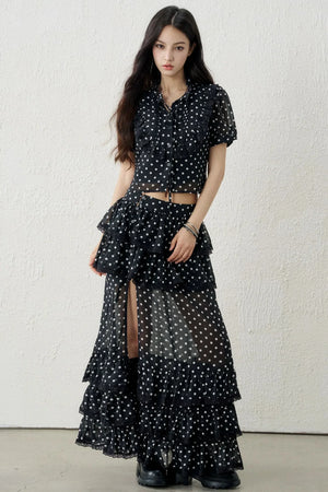 Black Retro Polka Dot Set-Up