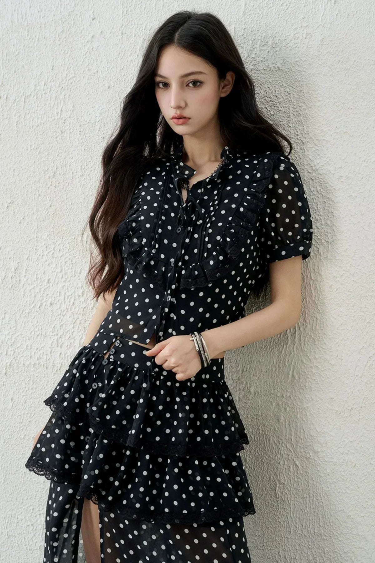 Black Retro Polka Dot Set-Up