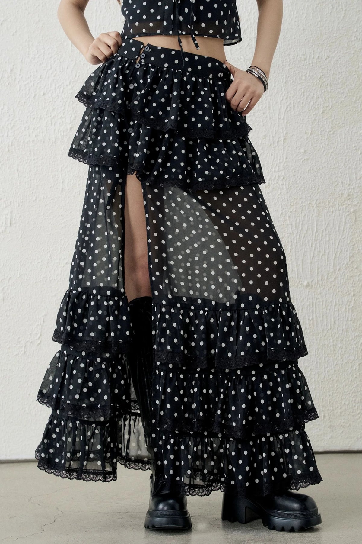 Black Retro Polka Dot Set-Up