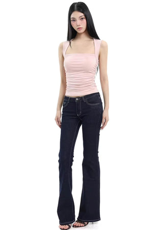 Black Slim-Fit Sports Top