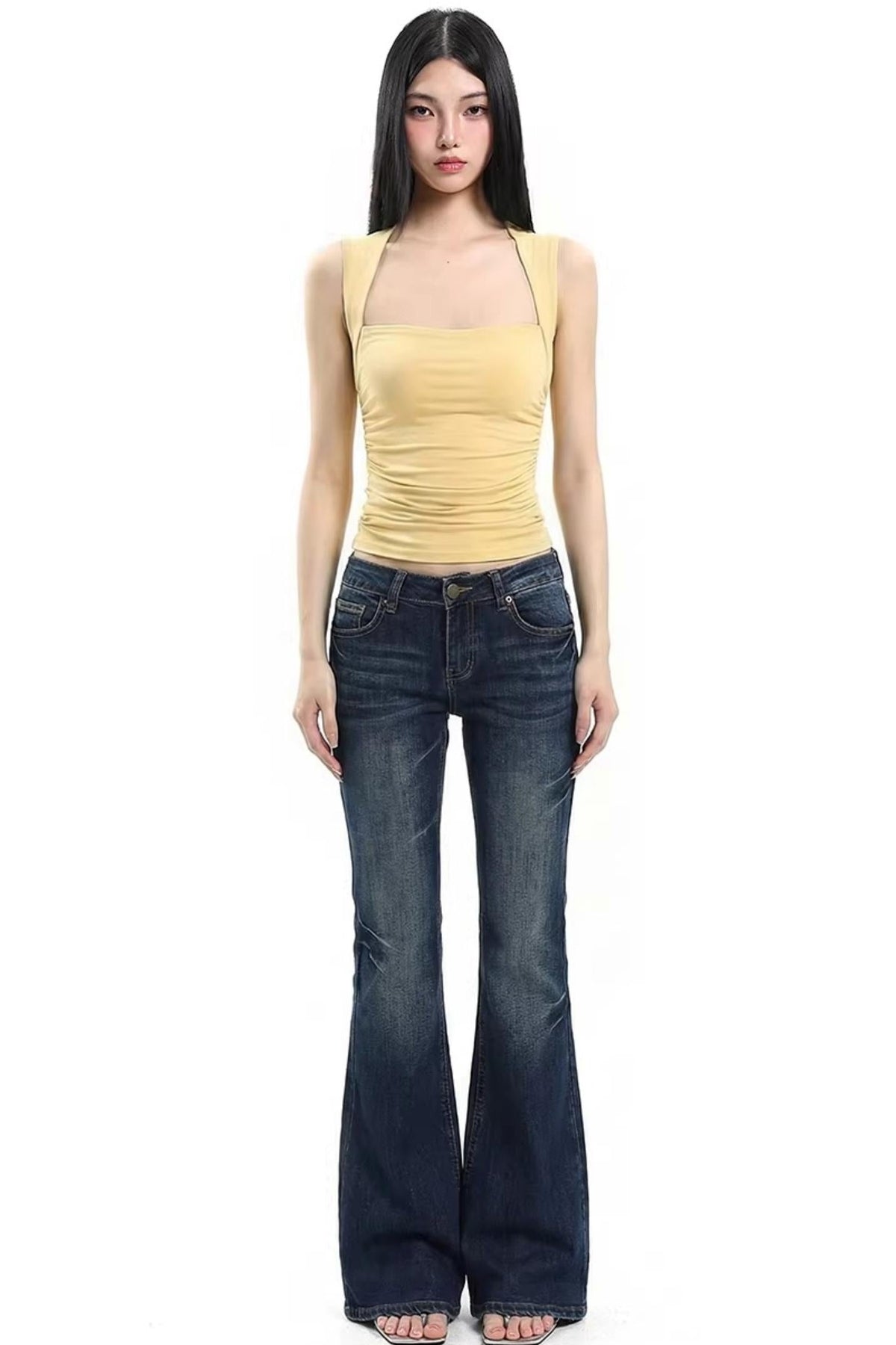 Black Slim-Fit Sports Top