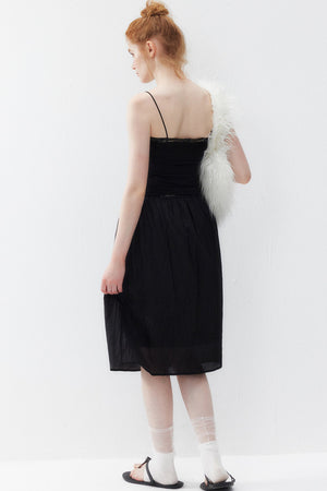 Black Tencel Lace Camisole