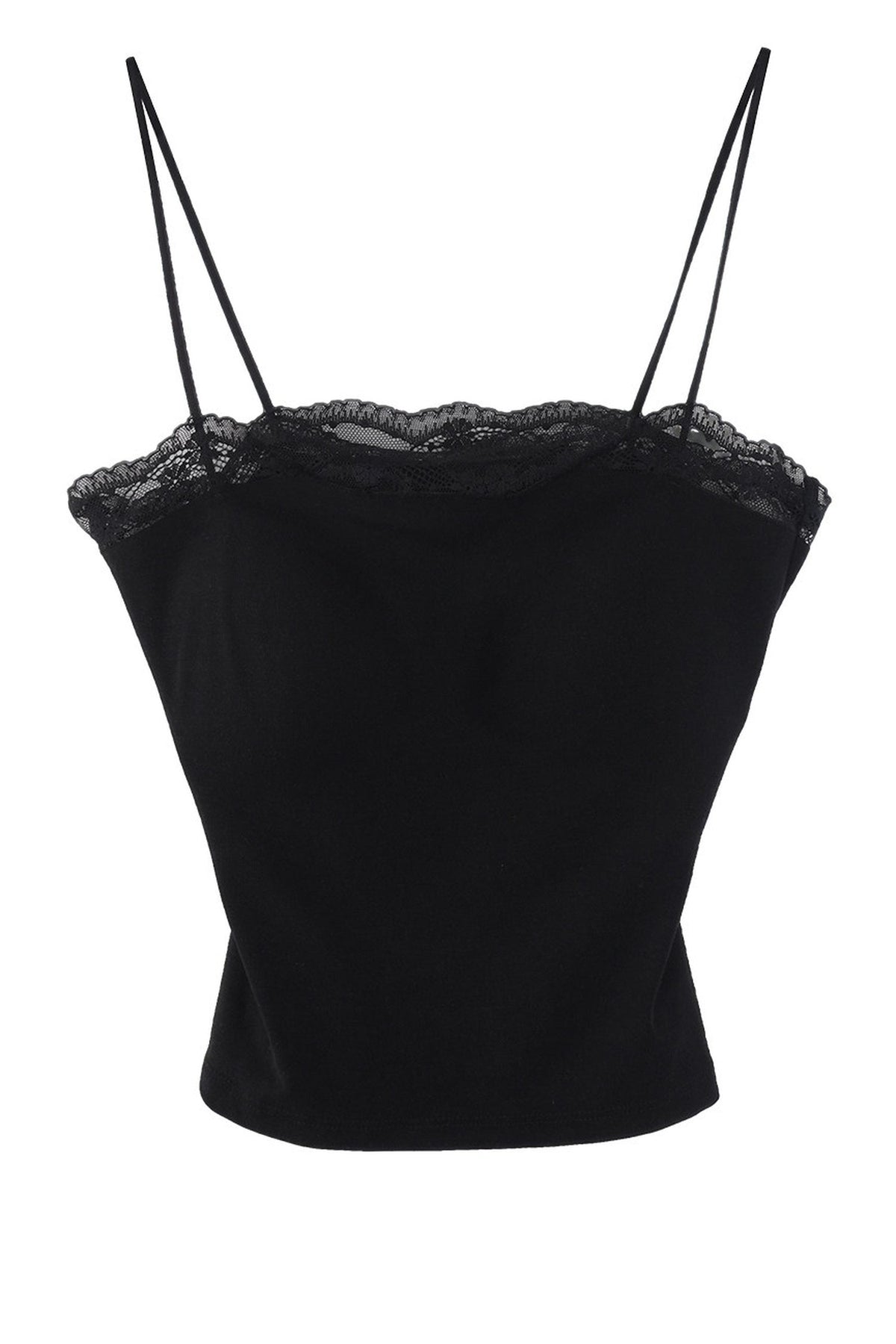 Black Tencel Lace Camisole