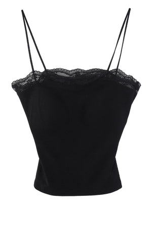 Black Tencel Lace Camisole