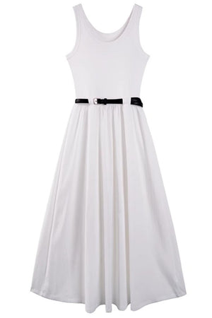 Black Tie-Waist Dress