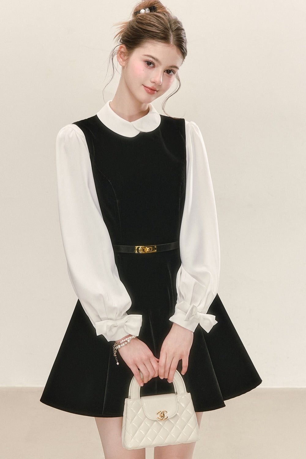 Black Velvet Sleeveless Tank Dress