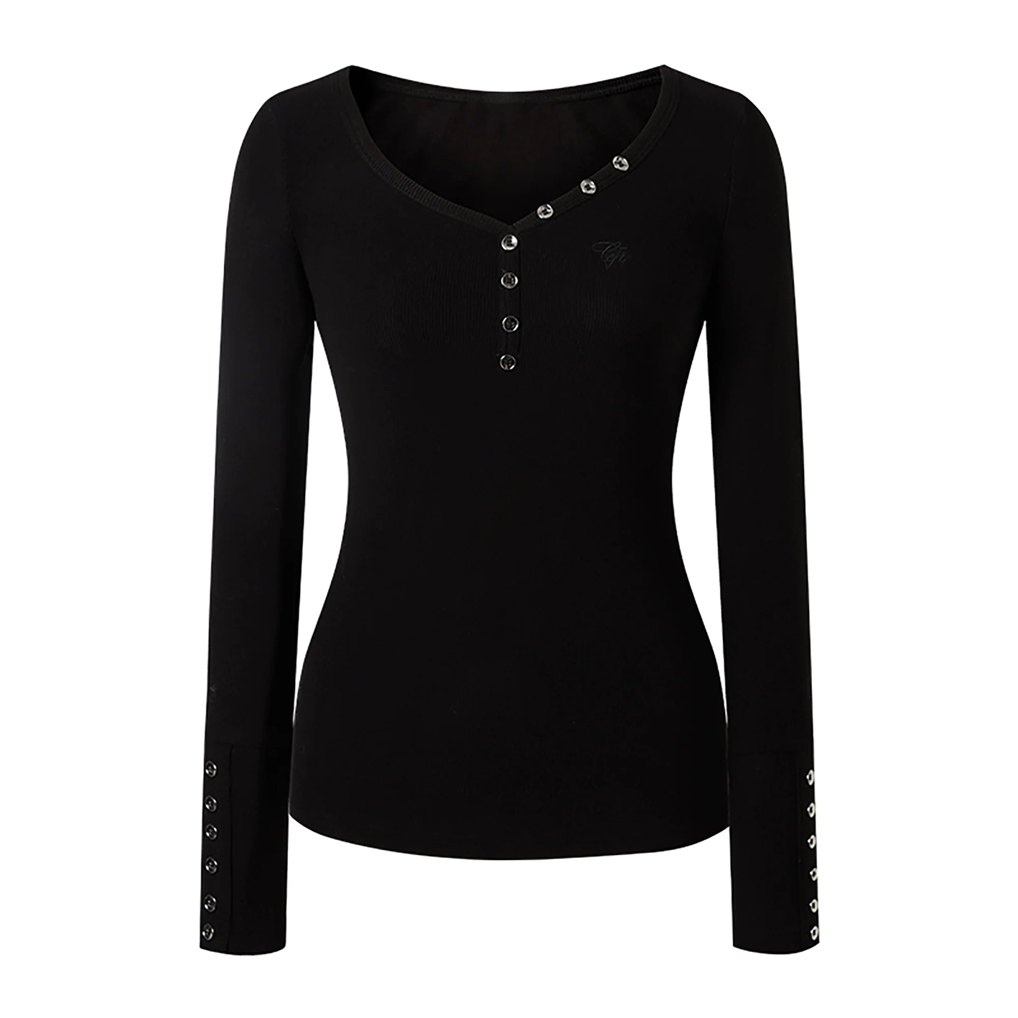 Black-White Knit Sweater