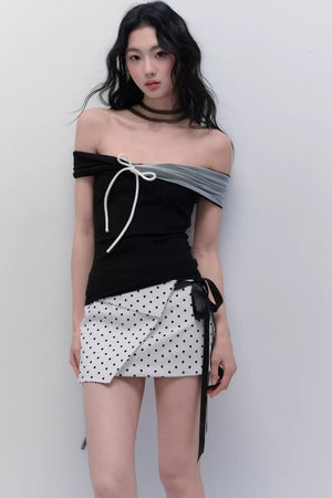 Black & White Slim Top