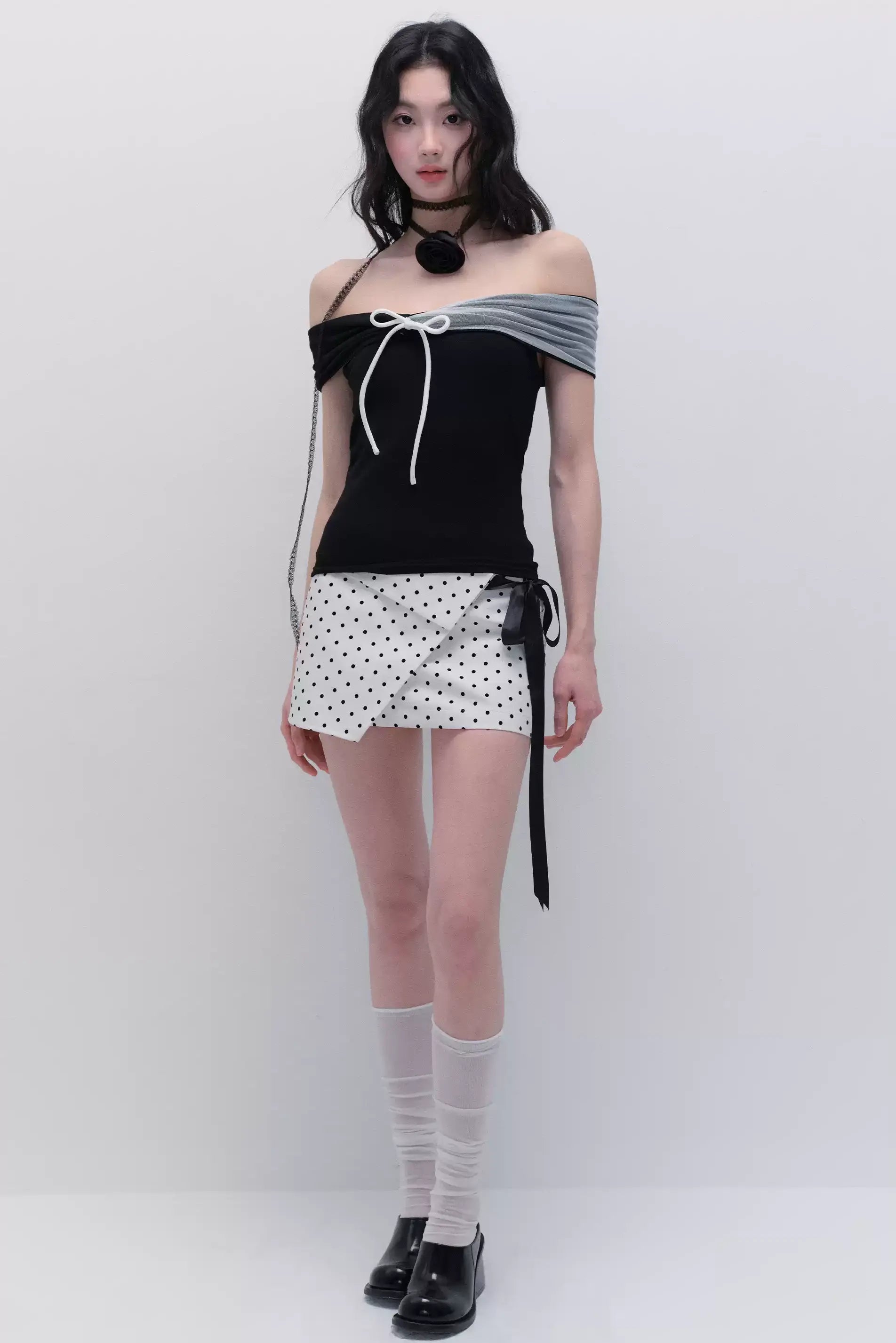 Black & White Slim Top