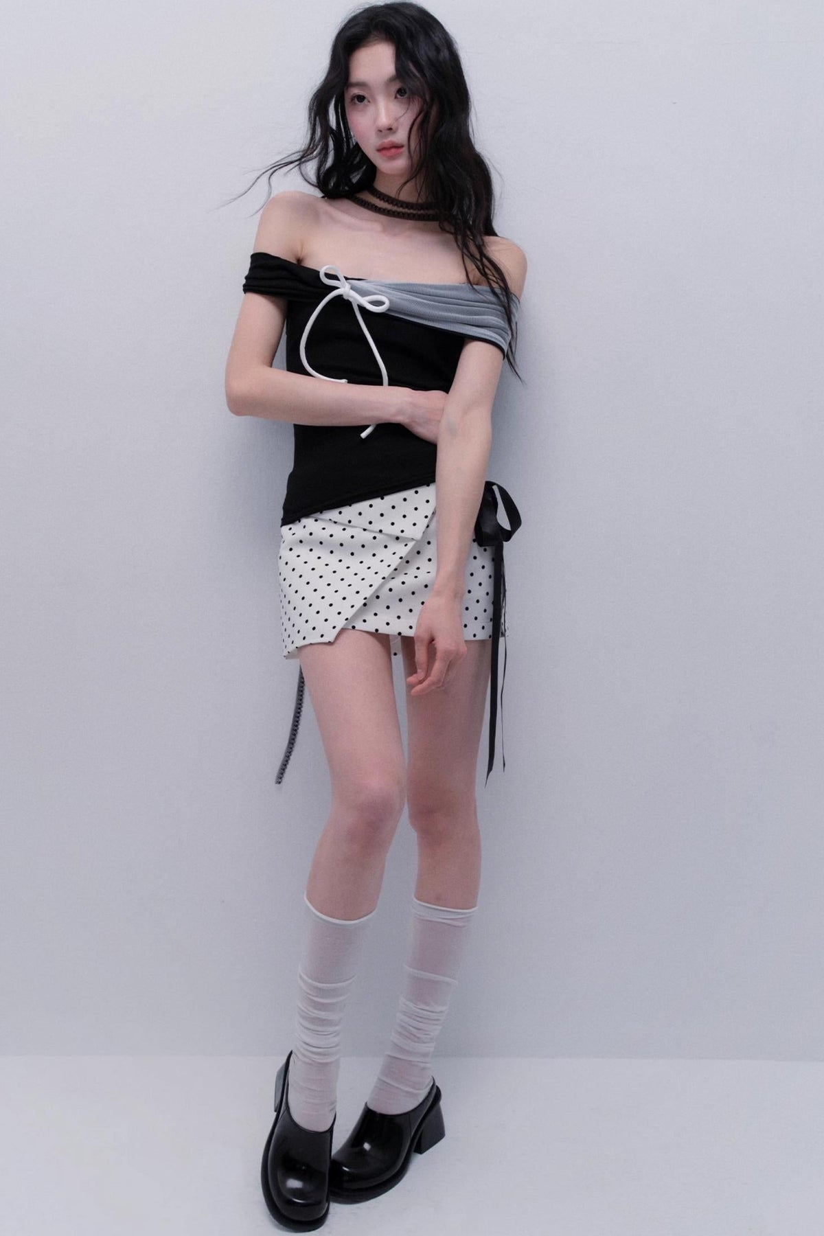 Black & White Slim Top