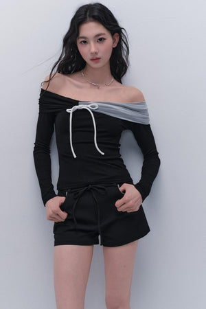 Black & White Slim Top
