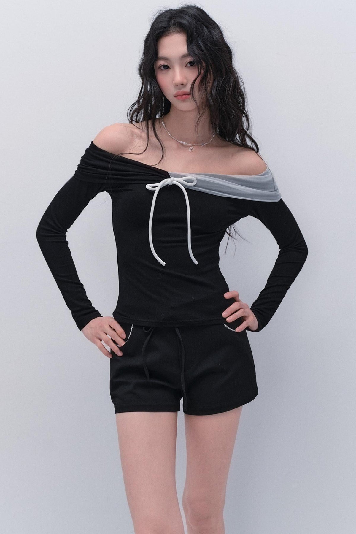 Black & White Slim Top