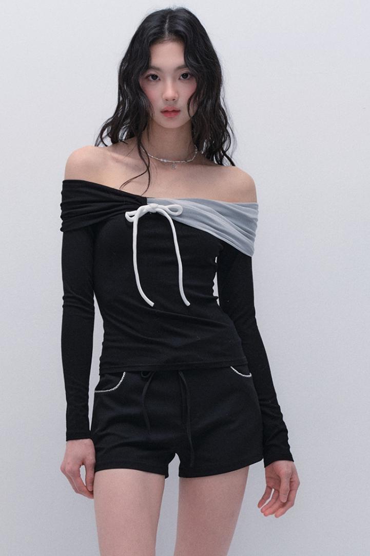 Black & White Slim Top