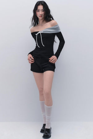 Black & White Slim Top
