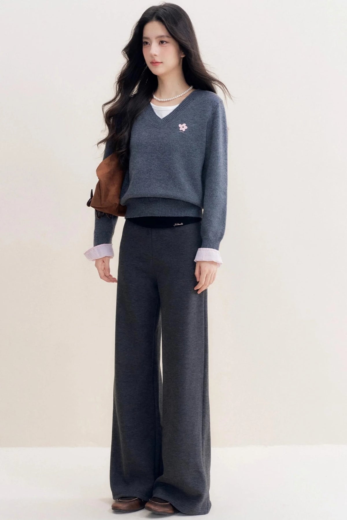 Blokette Loose Knit Trousers