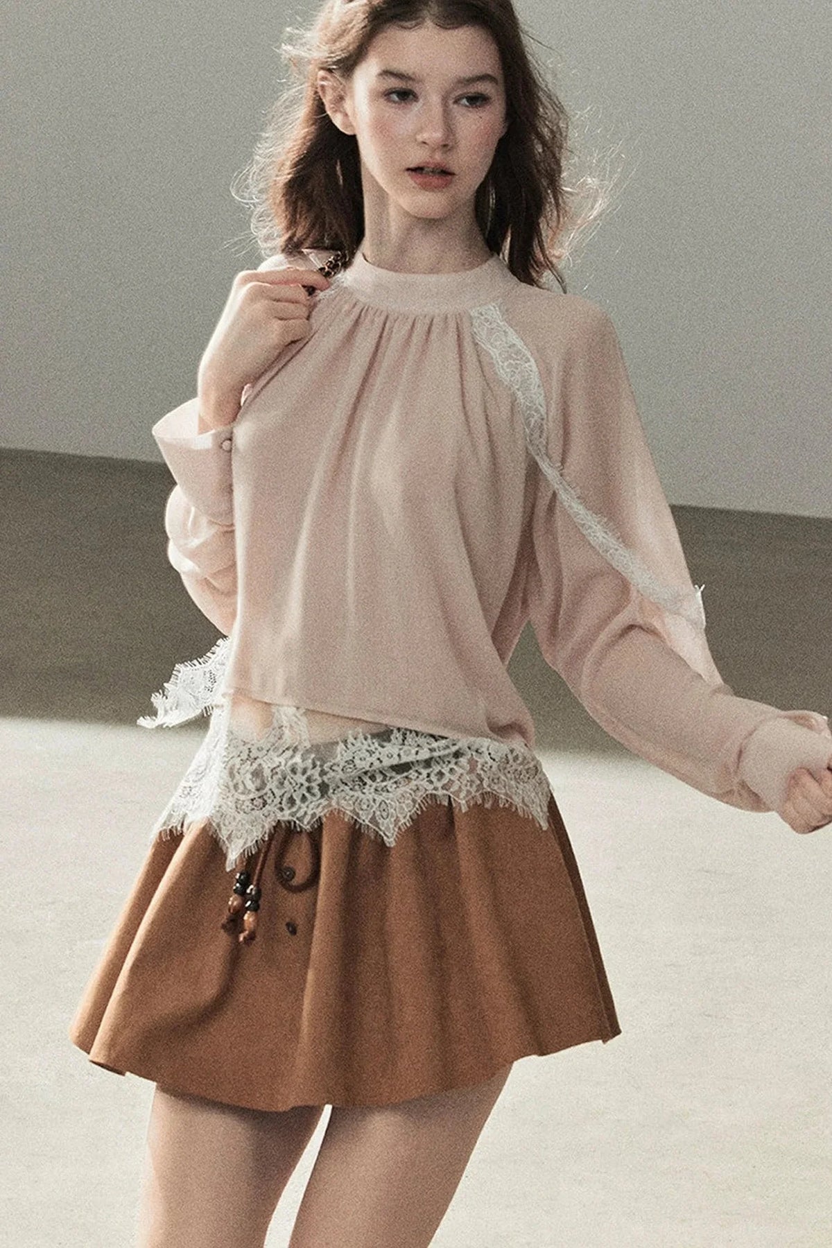 Blooming Cherry Blossom Lace Blouse
