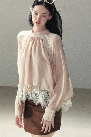 Blooming Cherry Blossom Lace Blouse