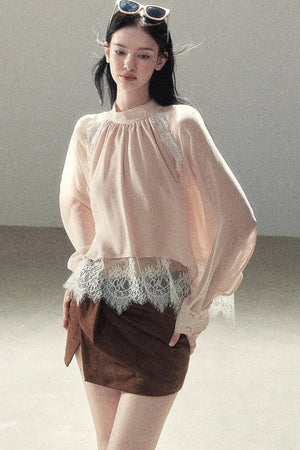 Blooming Cherry Blossom Lace Blouse