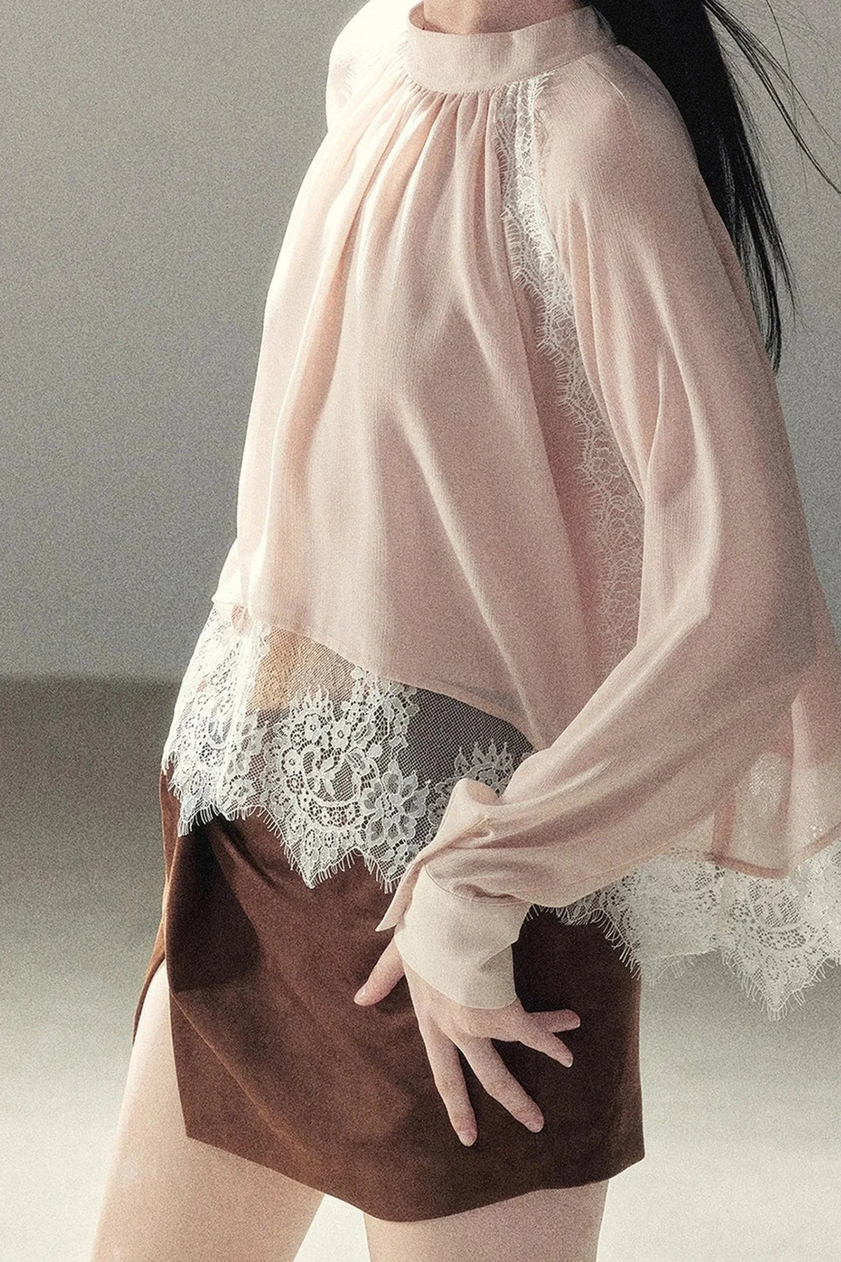 Blooming Cherry Blossom Lace Blouse